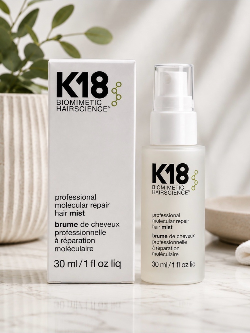 K18 Professional Molecular Repair Hair Mist 30mL / 1oz NIB